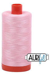Aurifil Mako 50wt Cotton 1300 m 1422 yd. spool - 2423 Baby Pink